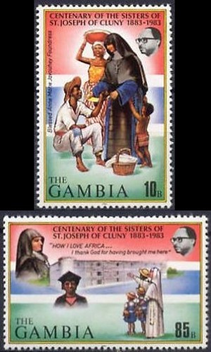 1983 Centenary of Sisters of St. Joseph of Cluny's Work in Gambia Stamps