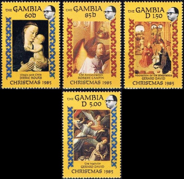 1985 Christmas, Religious Paintings Stamps