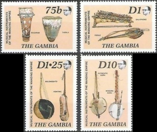1987 Musical Instruments From the Mandingo Empire Stamps
