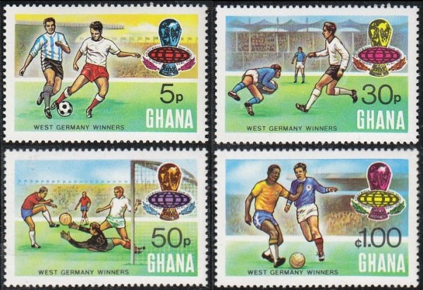 1974 West Germany's Victory in the World Cup Stamps