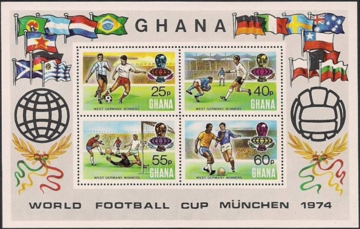 1974 West Germany's Victory in the World Cup Souvenir Sheet