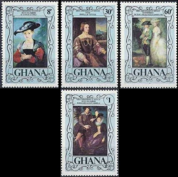 1977 Painters Birth Anniversaries Stamps