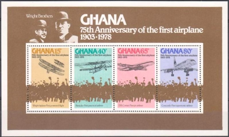 1978 75th Anniversary of First Powered Flight Souvenir Sheet