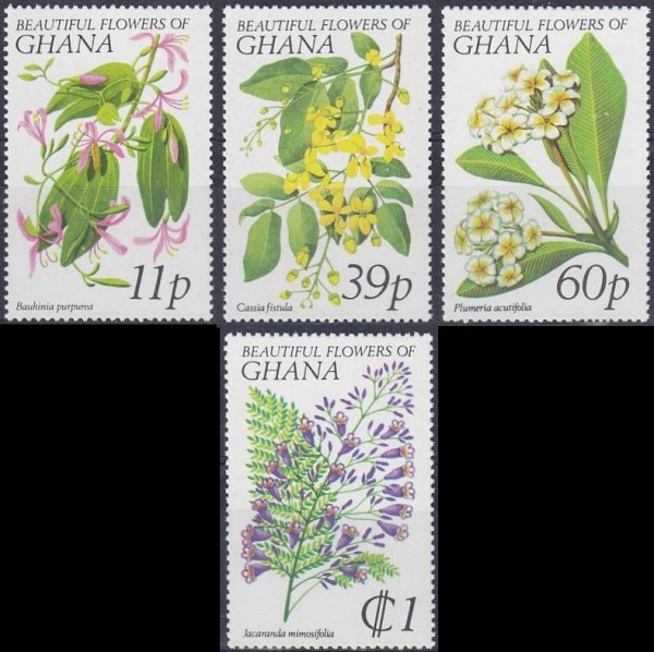 1978 Flowers of Ghana Stamps