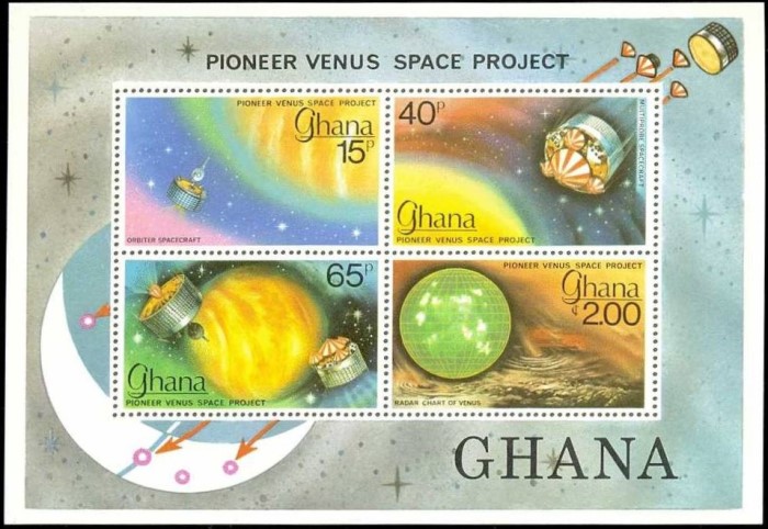 1979 Pioneer Venus Space Project Souvenir Sheet