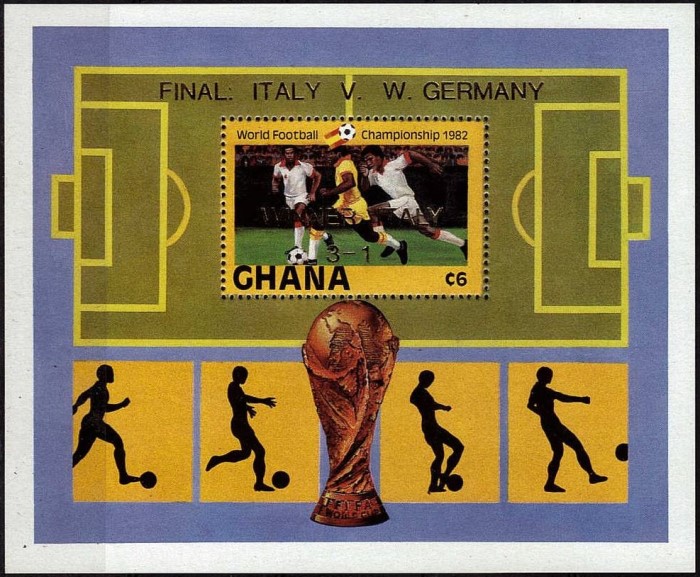 1982 World Cup Soccer Championship Winners Souvenir Sheet
