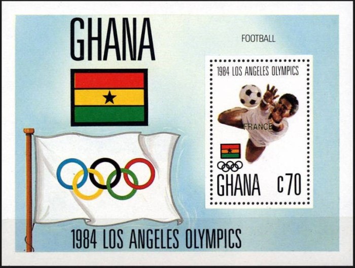 1984 Summer Olympics Winners Souvenir Sheet