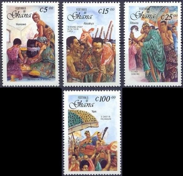 1988 Festivals of Ghana Stamps