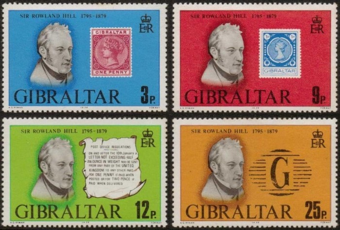 Gibraltar 1979 Death Centenary of Sir Rowland Hill Stamps