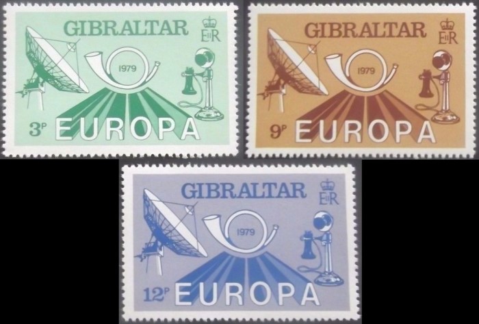 Gibraltar 1979 European Telecommunications System (EUROPA) Stamps