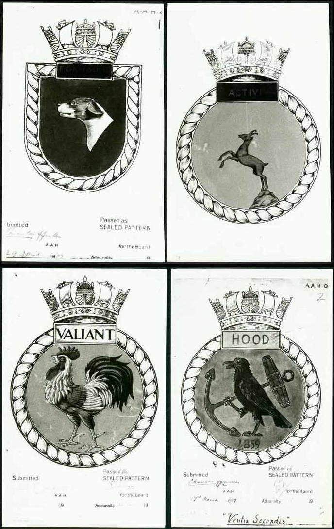 Gibraltar 1984 Naval Crests (3rd Series) Bromide Proofs