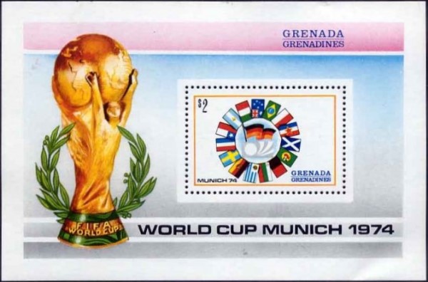 1974 World Cup Soccer Championship Souvenir Sheet