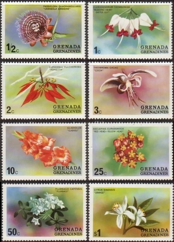 1975 Flowers of Grenada Stamps