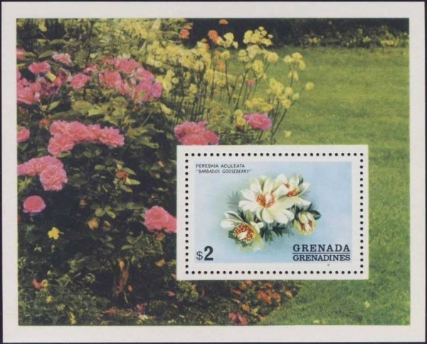 1975 Flowers of Grenada Souvenir Sheet