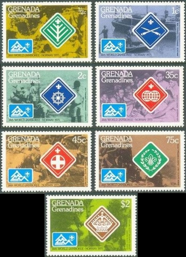 1975 14th World Scouts Jamboree Stamps