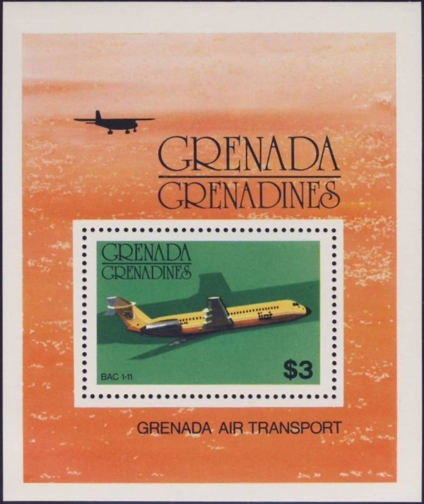 1976 Aircraft Souvenir Sheet