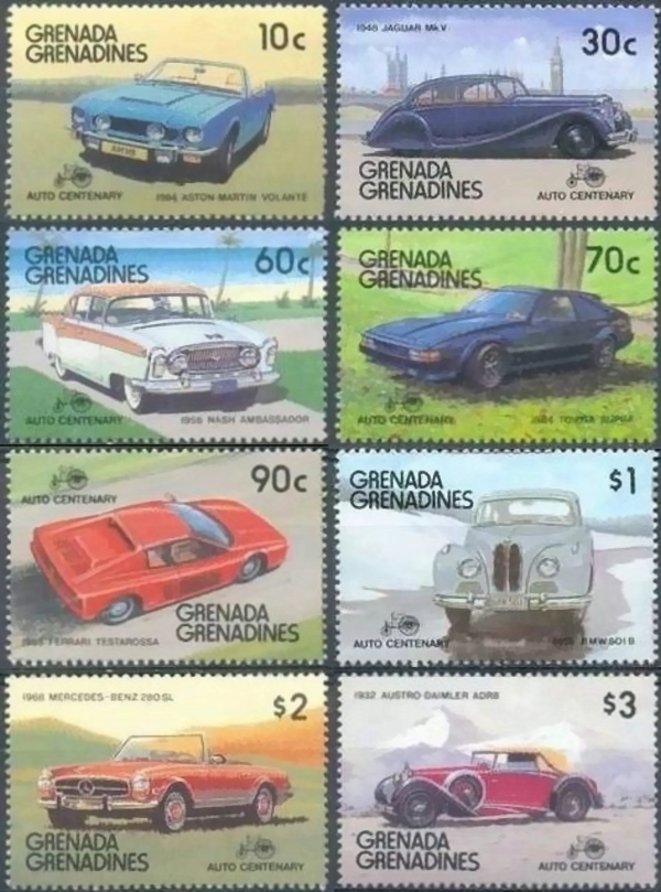1986 Centenary of Motoring Stamps