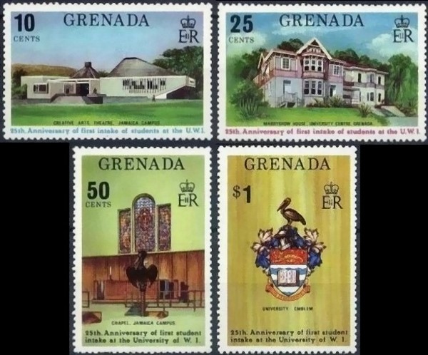 1974 25th Anniversary of the University of West Indies Stamps