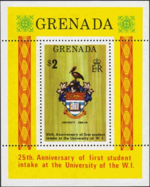 1974 25th Anniversary of the University of West Indies Souvenir Sheet