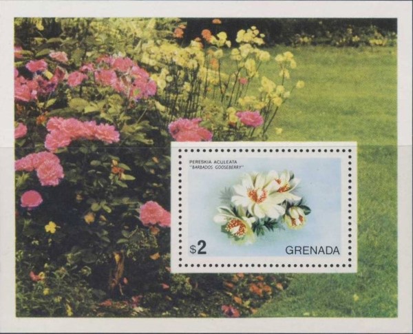 1975 Flowers of Grenada Souvenir Sheet