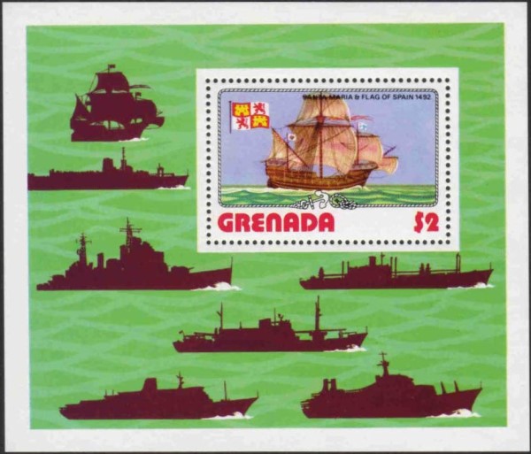 1976 Ships Souvenir Sheet