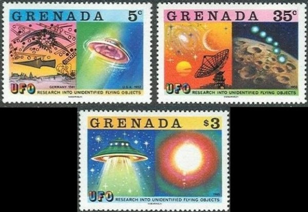 1978 Research Unidentified Flying Objects Stamps