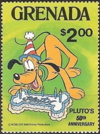1981 50th Anniversary of Walt Disney Character PLUTO Stamp