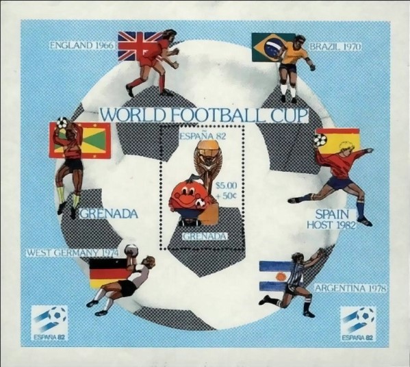 1981 World Cup Soccer Championship Souvenir Sheet