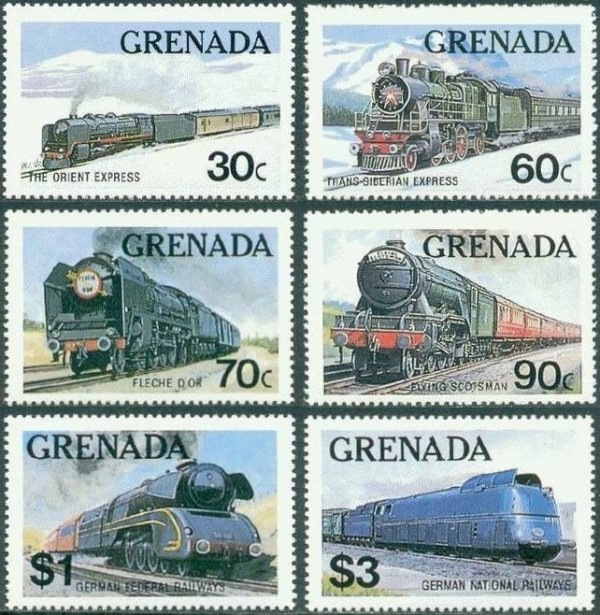 1982 Famous Trains Stamps