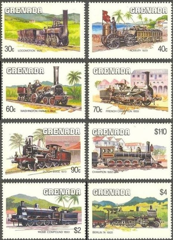 1984 Railway Locomotives Stamps