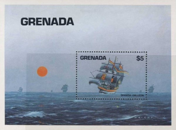 1984 Ships Souvenir Sheet