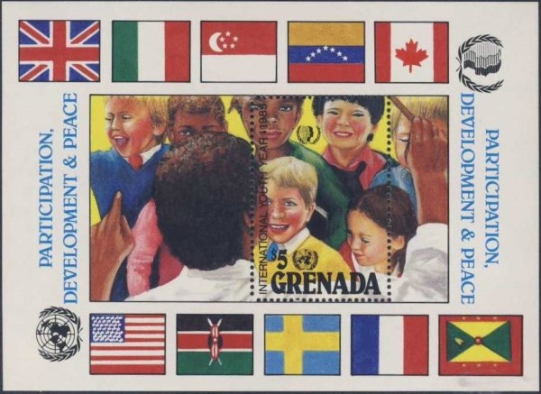 1985 International Youth Year Souvenir Sheet