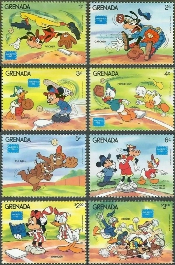 1986 Disney AMERIPEX International Stamp Exhibition Stamps