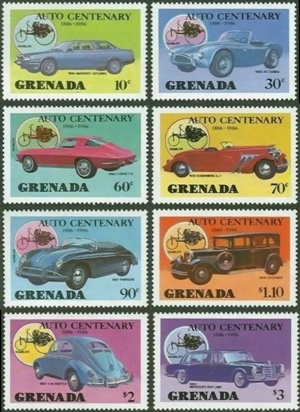1986 Centenary of Motoring Stamps