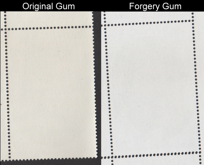 Saint Vincent Grenadines 1986 Royal Wedding Forgery and Original Gum Comparison of Full Stamp Pair