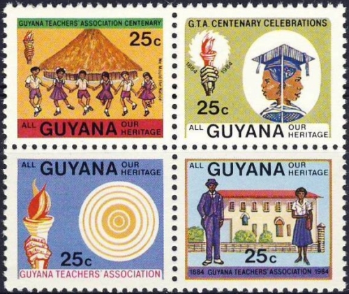 1984 Centenary of Guyana Teachers' Association Stamps