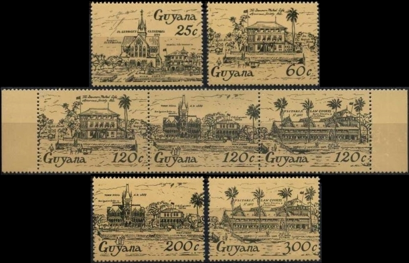 1985 Georgetown Buildings Stamps