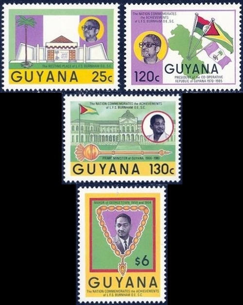 1986 President Burnham Commemoration Stamps