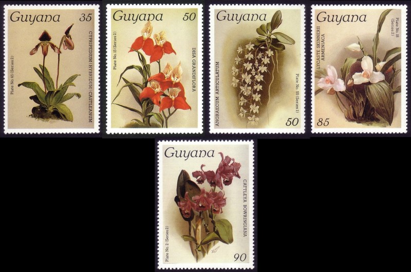 1987 Centenary of Publication of Sanders' Reichenbachia Orchids (18th issue) Stamps