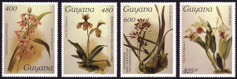 1987 Centenary of Publication of Sanders' Reichenbachia Orchids (22nd issue) Stamps