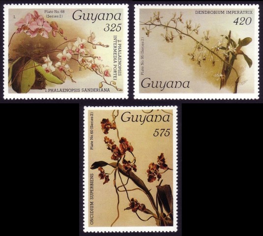 1987 Centenary of Publication of Sanders' Reichenbachia Orchids (25th issue) Stamps