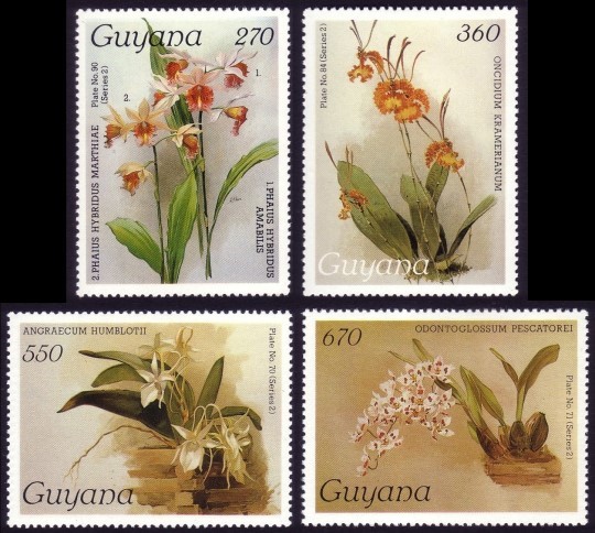 1988 Centenary of Publication of Sanders' Reichenbachia Orchids (33rd issue) Stamps