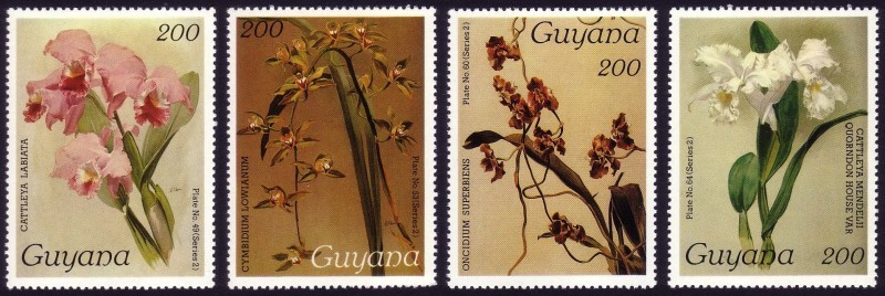 1989 Centenary of Publication of Sanders' Reichenbachia Orchids (35th issue) Stamps