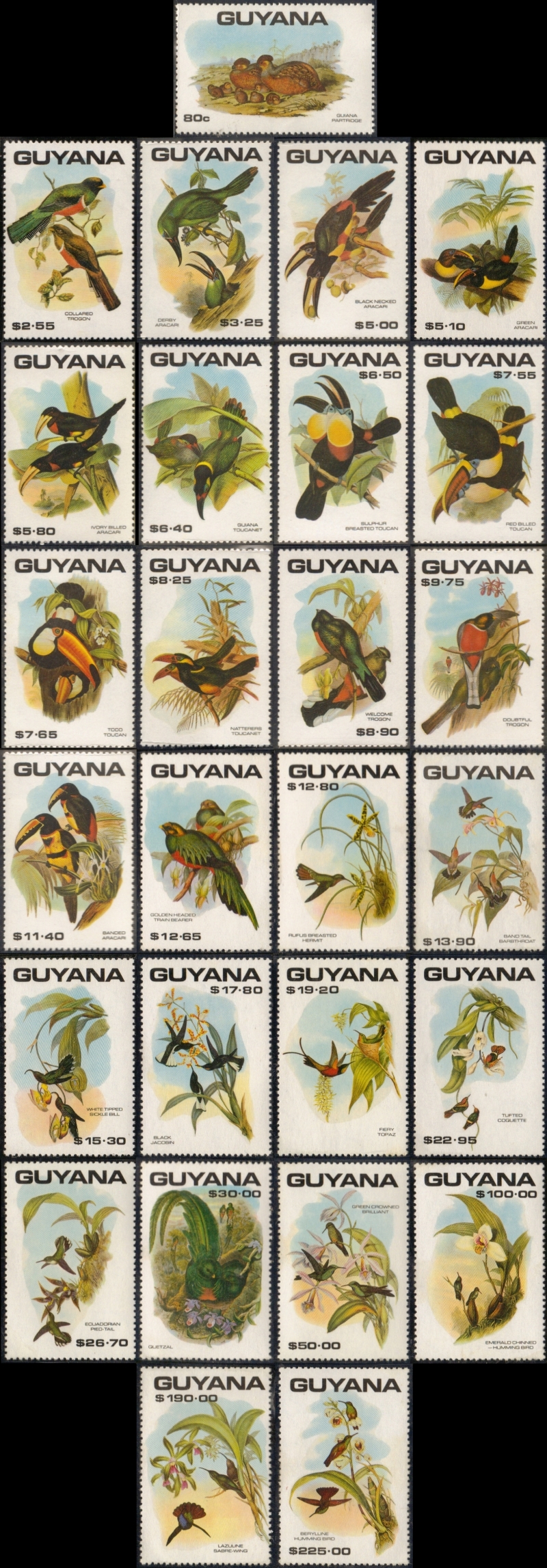 1990 Birds Stamps