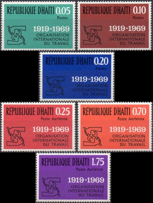 1969 50th Anniversary of the International Labor Organization Stamps