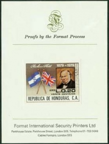 1980 Death Centenary of Sir Rowland Hill (1979) Proof Stamp on Presentation Card