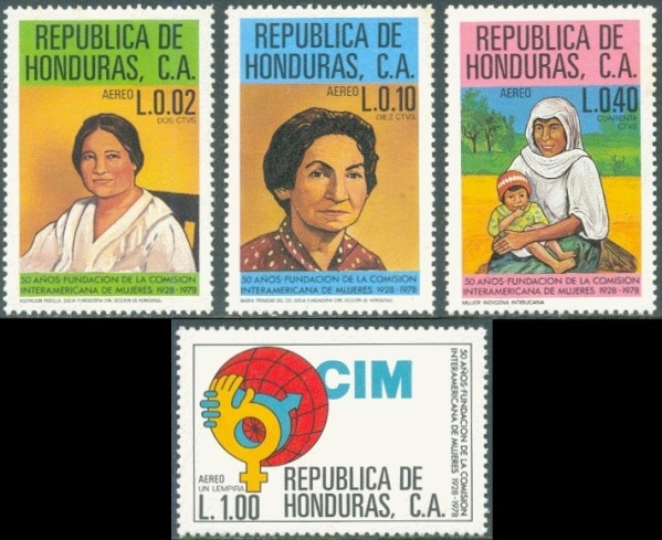 1980 50th Anniversary of the Inter-American Women's Commission Stamps