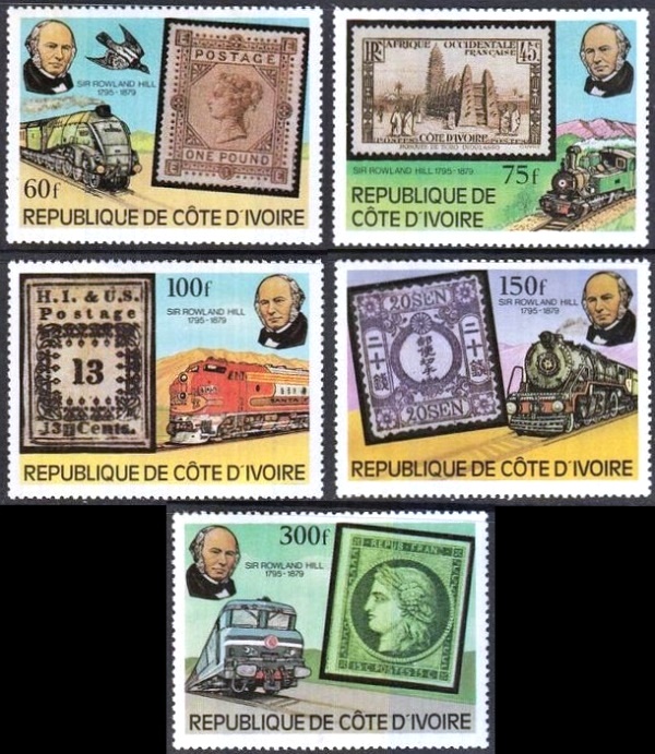 Ivory Coast 1979 Death Centenary of Sir Rowland Hill Stamps