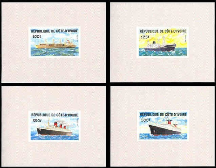 Ivory Coast 1984 Ships Deluxe Sheetlet Set
