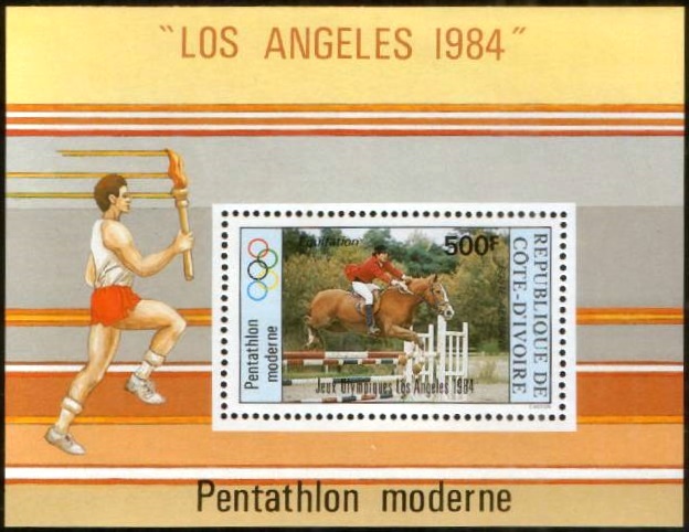 Ivory Coast 1984 Summer Olympic Games, Los Angeles Souvenir Sheet